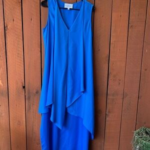 NWT Nicole Miller New York Blue asymmetrical dress